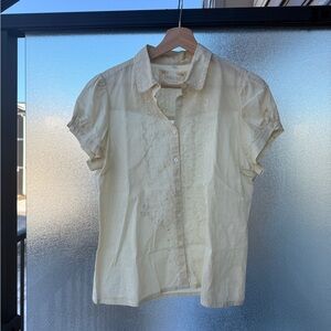 Johnny Was Collection Embroidered Button Down